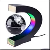 ナイトライト LED 磁気浮上電子フローティング地球儀世界地図アンチライト家の装飾ノベルティ誕生日ギフトドロップ Deliv Dhzsk