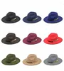 Береты 2022, высококачественная винтажная классическая фетровая джазовая фетровая шляпа с большими полями, ковбойская панама для женщин и мужчин, шляпа-котелок