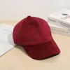 Ball Caps Women Warm Baseball Cap Velvet Light Board Solid Color Hat Outdoor Couple Male Autumn And Winter Tide Sun