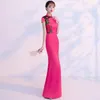 Ethnic Clothing Elegant Chinese Style Show Dress 2022 Summer Evening Party Cheongsam Women's Amend Long Dresses