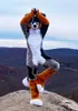 Średnia długość futra Husky Fox Mascot Costume Walk
