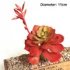 Decorative Flowers 1 Pc DIY Accessories Fashion Red Series Succulents Plant Flower Wall Potted Mini Artificial Simulation Heads