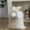 Décorations de noël 10 pcs/lot grande taille velours Pom Santa sac 4 couleurs en Stock blanc sac cadeau en gros