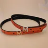 Mode Mannen Riem Luxe Designer Vrouwen Lederen Riem Brede 3.5 CM Letter M Gladde Gesp Zakelijke Jurk Riemen Valentijnsdag gift