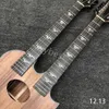 لفيبست غيتار كهربائي مخصص الصلبة Koa Wood Top PS14DK Style Ritchie Sambora Model 6/12 Strings Double Neck Guitar Dreadnought OOO