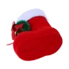 Kerstdecoraties 10-50 stks Geschenktas Candyhouder Huisfeest Decor Kerstman Boots Kids Mini Kerstmisboomdecoratie