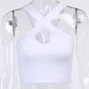 Yoga Outfit Women Vest Gym Sports Crop Tops Seamless Rib-Knit Fitness Running Workout Bra Tank Top Underwear Ribbed Camisole