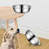 Other Dog Supplies Cat and dog stainless steel bowl pet bowls liner cats basin