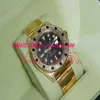 Luxe horloges Mode roestvrijstalen armband II 40 mm geelgouden diamanten zwarte rand 11675 Mechanisch automatisch MAN HORLOGE Wri209U