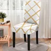 Stoelbedekkingen Modern Floral Grid Patroon Mandala Print Verwijderbare hoes Hoge achterkant Anti-Dirty Protector Home Gaming Bar Stool