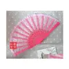 Party Favor 50Pcs / Lot Mariage Blanc Dentelle Fan Main Fans Déguisements Geisha / Espagnol Dhs Drop Delivery Maison Jardin Fournitures De Fête Ev Otxpj