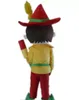 Discount factory sale a boy mascot costume with a hat for adult to wear