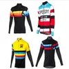 2022 Pro team Winter Fleece Cycling Giacca a vento antivento Thermal mtb Bike Coat mens warm up jacket3021