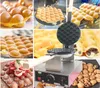 NIEUWE KWALITEIT UPGRADE EI Bubble Waffle Maker Electric 110V en 220V Egg Puff Machine Hongkong Eggette