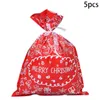 Christmas Decorations 5pcs Gift Bags Favor Party Candy Empty Wrapping Bag Mysterious Box Year Decoration 2023