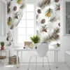 Curtain Christmas Pine Pinecone Pattern Home Decor Window Curtains Bedroom Kitchen Panel For Living Room