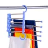 Hangers Magic Pants Trousers Hanger Clothes Swing Bars Space Saving Organizer Scarf Tie Rack DQ0825