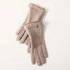 Fem fingrar handskar kashmir varma ullhandskar som kör utomhus ridskärm