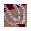 Kettingen 12 mm ketting ketting voor mannen sier 925 20 22 24 26 inch choker mannelijke sieraden brede kraag koppel mascino drop levering nek dhtlr