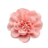 Fleurs décoratives 10 Pcs/lot 10 cm mode mousseline de soie cheveux accessoires accessoires à créer soi-même Boutique décoration de mariage fleur avec épingle sur l'arc arrière