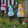 Strings Outdoor Solar Lights Snowman Light Waterdichte straat Garland Lawn Lamp Holiday Lighting Year Kerstdecoratie 2022