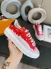 The latest Red blue TIME OUT casual shoes transparent printing luxury ladies sneakers canvas men and women fashion shoes