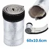 Interior Accessories Universal Glass Fibre Metallic Heat Shield Sleeve Insulated Wire Hose Cover Wrap Loom Tube Shroud Car Parts