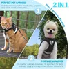 Hundhalsar Leases Dog Cat Vest Harness Leash Set For Cats Soft Mesh Breattable Puppy Justerbar Escape Proof Kitten med reflekterande sele PET T221212