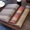 Maty stołowe zaawansowane brązowe brązowe pvc Plemat w stylu zachodnim Izolacja domowa matka tkana puchar
