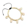 Anklets YADA Handmade Adjustable Shell Beads For Women Foot Ankle Barefoot Sandals Weave Shells Bracelet Female AT200035