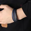 Charm-Armbänder Herren-Armband-Zubehör, handgefertigtes Seil, Leder, ethnischer magnetischer europäischer und amerikanischer Schmuck