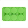 Moldes de cozimento caseiro silcone mini pan quiche/torta 6 cavidade canela pan/molde molde molde moldes 099 mods entrega de gota ot54i