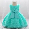 女の子のドレスフラワーガールズバタフライドレスウェディングパーティープリンセスノースリーブの子供服の誕生日