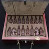 Hela billiga kinesiska 32 stycken Chess Set Box Xian Terracota Warrior264q