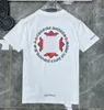 Moda Mens Classic t Shirts Brand Top T-shirts Ch Branco Curto Sweater Casual Letra Em Relevo Ferradura Sânscrito Cruz Padrão Designers Tees Mulheres Tshirts 0ohl9C