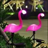 Lawn Lamps Garden Ornaments Outdoor Solar Light Pink Bird Backyard Courtyard Top Floor Decor Wireless Waterproof Art Night Lamp Drop Dhqkx