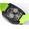 2022 Nowa wersja przezroczysty szkielet zegarek czarny obudowa Jaco C-O Męs