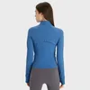 Active Shirts LL With Logo Women Yoga Jackets Solid Long Sleeve Crop Top Fitness Running Blouse Sports Tee Workout Zipper Coat Gym Clothes