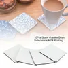 DHL UPS Mats Pads Sublimazione Sottobicchieri vuoti Fai da te Forma rotonda personalizzata Sottobicchiere in sughero naturale Caffè Tè Isolamento Cup Pad Slip ss1213