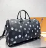 Designer doodle Unisex Duffel Bags Printing Leather Handbag Large Capacity Fashion Leisure Travelling Bag classic dot Women Single-Shoulder Bag