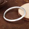 Bangle Simples lison jóias lisonas de jóias douradas cor prata de pulseira de pulseiras Budista Sutra para mulheres de círculo único Presente