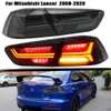 Car styling Luci posteriori a LED per auto per Mitsubishi Lancer EVO x 20 08-20 17 Indicatori di direzione dinamici Luce di arresto del freno Lampada fendinebbia