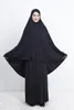 Ethnic Clothing Women Prayer Clothes Set Muslim Abaya Jilbab Long Dress Arab Hijab Scarf Islamic Ramadan Overhead Full Cover Worship Service