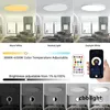 SMART WIFI LED Rund takljus RGBCW Dimble Tuya -app kompatibel med Alexa Google Home Bedroom vardagsrum omgivande ljus hängande lampor LRS016