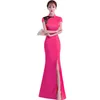 Ethnic Clothing Elegant Chinese Style Show Dress 2022 Summer Evening Party Cheongsam Women's Amend Long Dresses