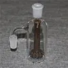 Apanhador de cinzas de vidro com recipiente de silicone 14 mm machos bubbler feminino mini copo de vidro Percolator Bong Water Tipe
