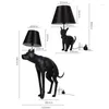 Floor Lamps Resin Cloth Cover Big Dog Simple Art LED Lamp Living Room El Club Animal Small Black Table For E27