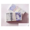 Jeux de nouveauté 50 Taille Livre Prop Money Copy Uk Pounds Gbp 100 Notes Extra Bank Strap Movies Play Fake Casino Po Booth Drop Delivery Dhpjn