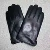 Cinq doigts gants mode peau de mouton fourrure une pièce gants en cuir livraison à domicile