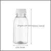 Bottiglie d'acqua 10Pcs 350Ml 200Ml Plastica trasparente Conservazione del latte Bevanda Bere Bottiglia di succo trasparente Per consegna a domicilio all'aperto Otdqf